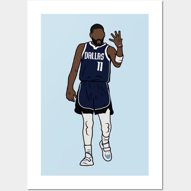 Kyrie Irving Left Hand Celebration Wall Art by rattraptees